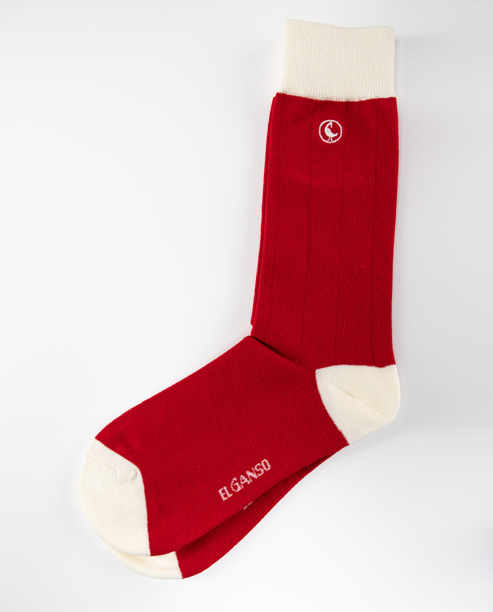 Baumwollstrümpfe Rot