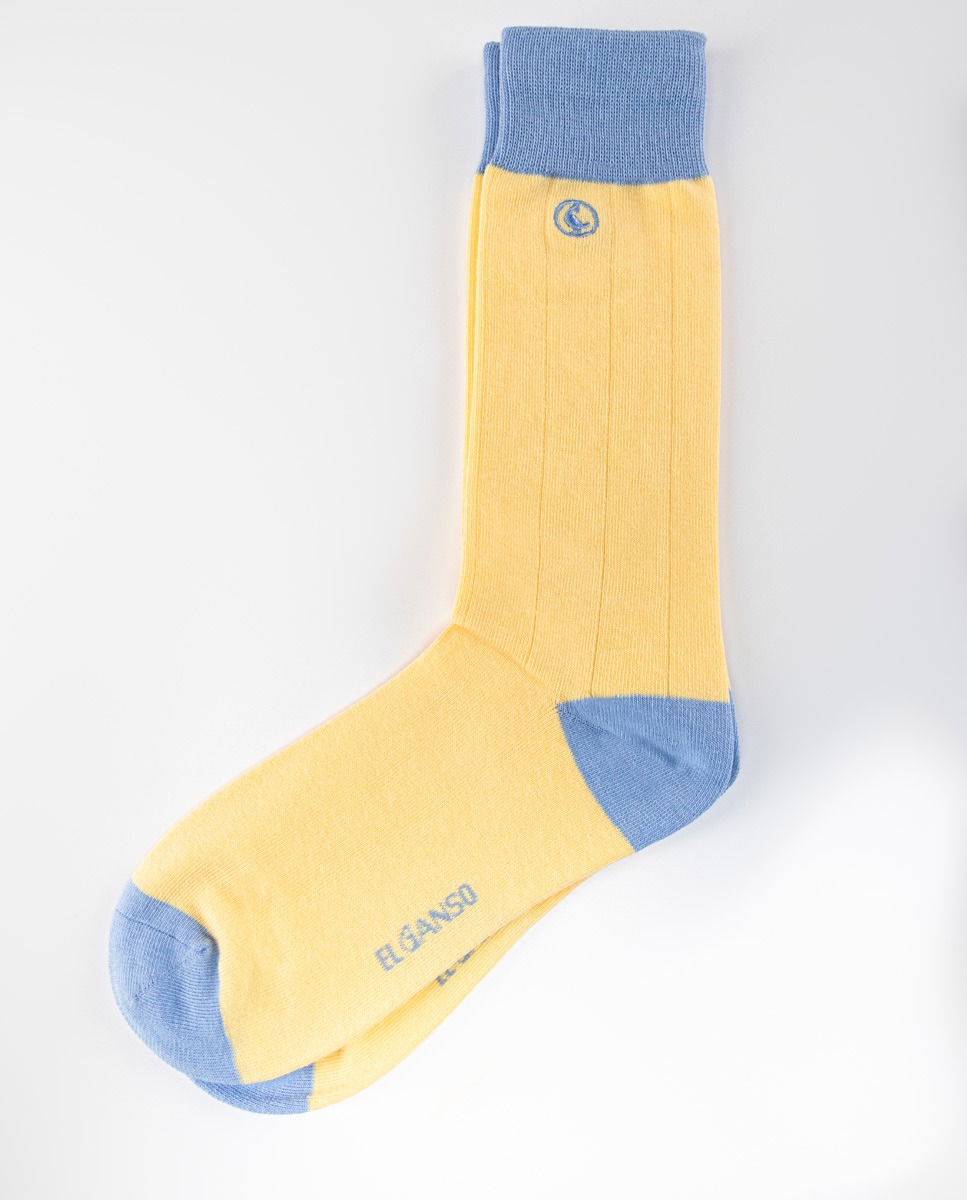 Baumwollstrümpfe Gelb