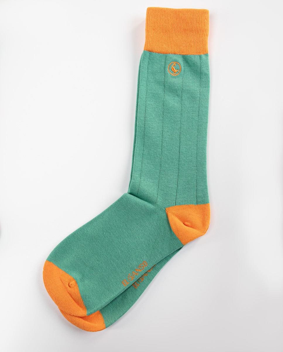 Green Cotton Socks