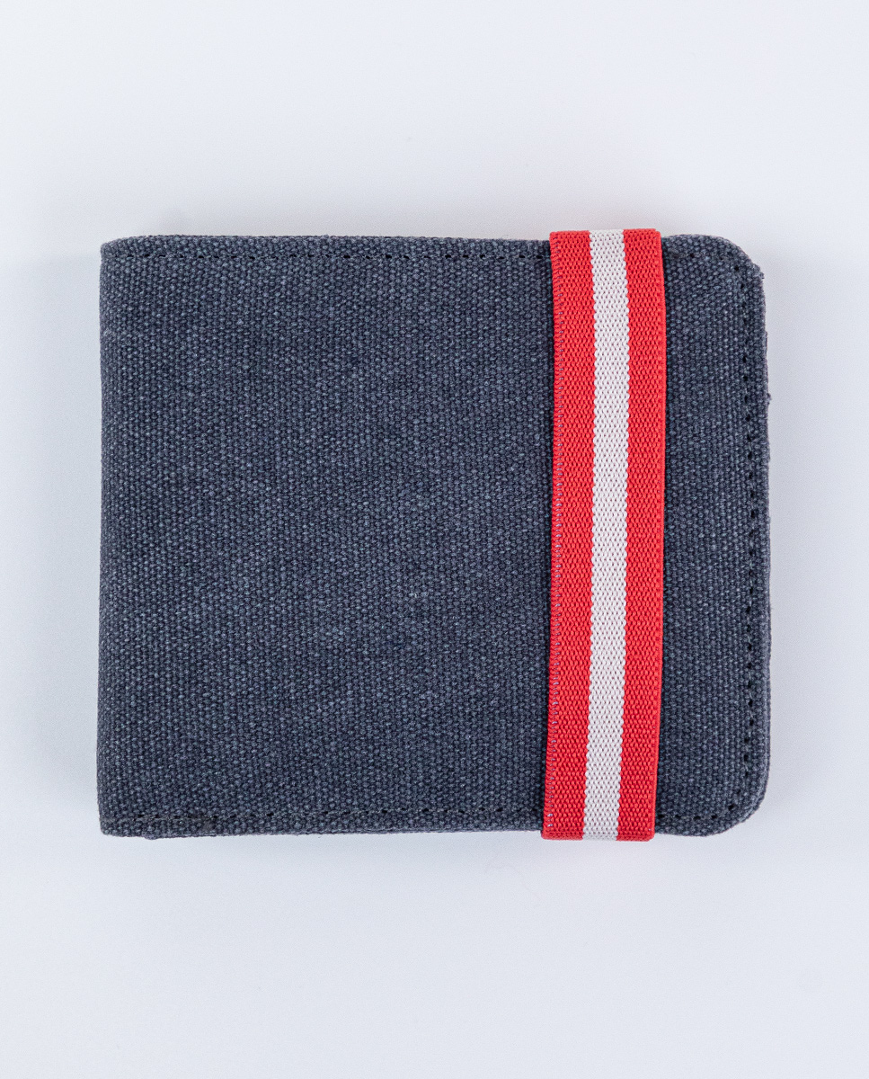 Navy Canvas Wallet