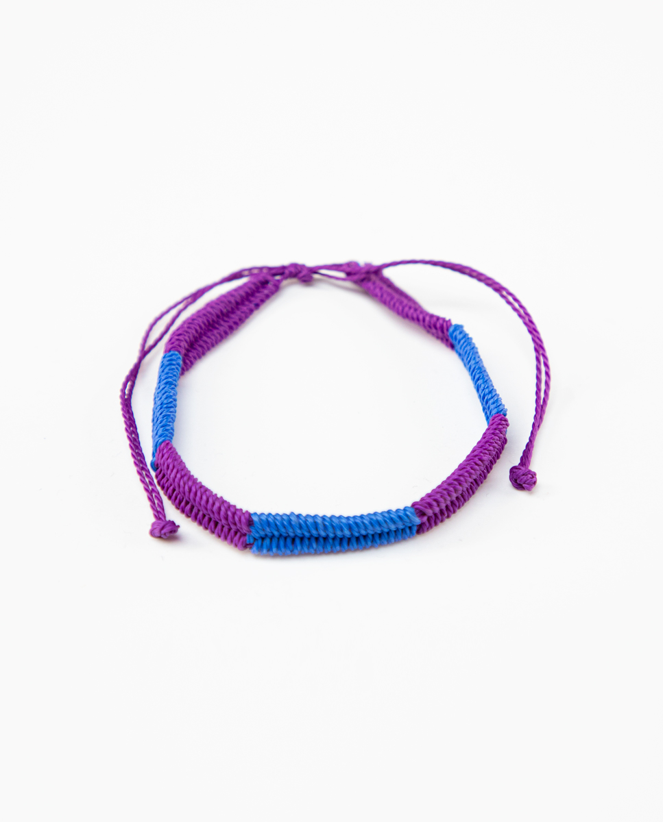 Dual-coloured Blue Purple Bracelet