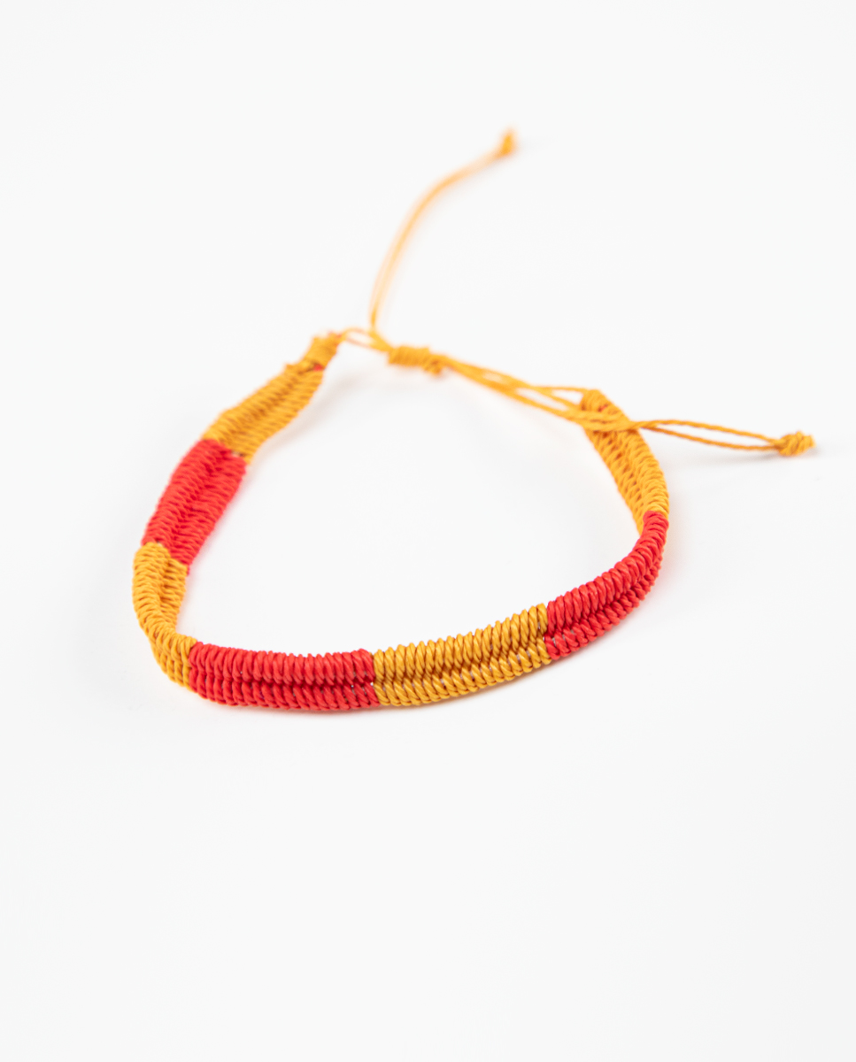 Bracelet Bicolore Jaune Rouge