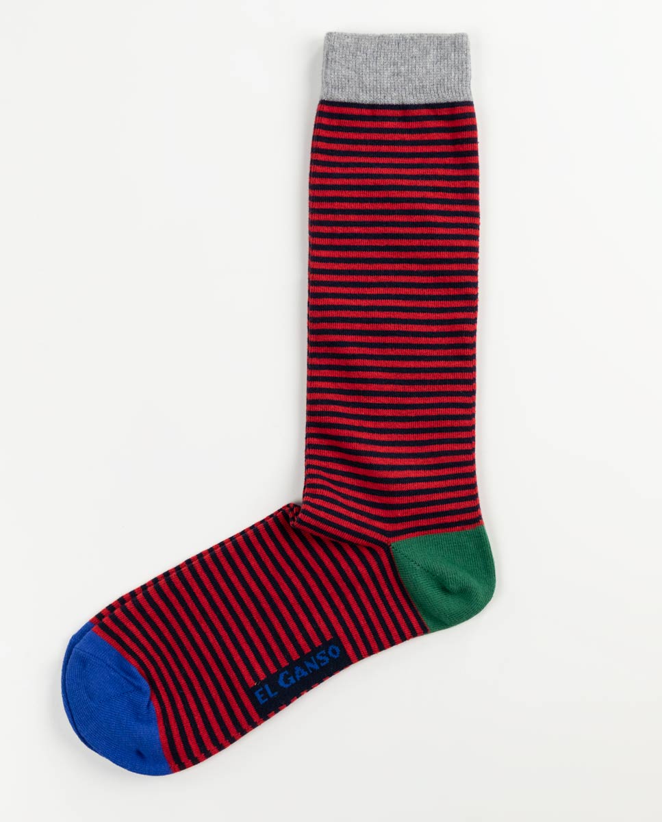 Socken Red Stripes