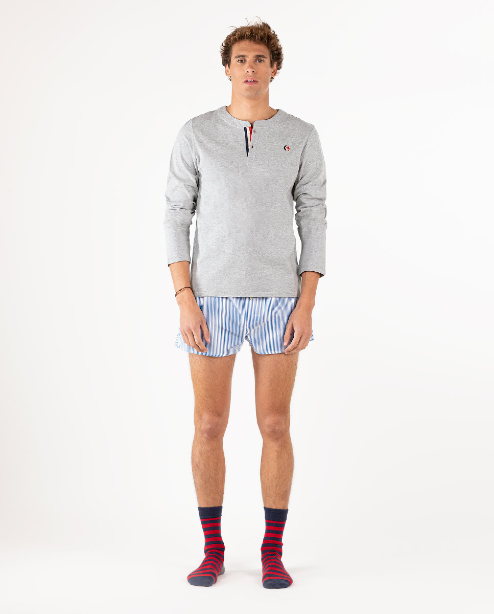 T-Shirt Langärmelig Grau