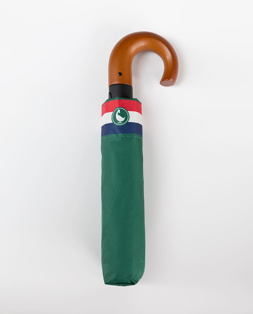 Compact Green Umbrella