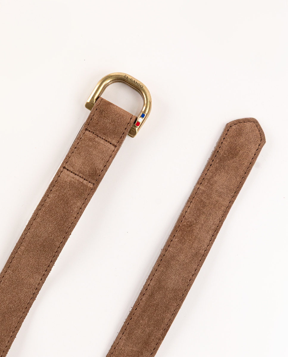 Brown Split Leather Belt