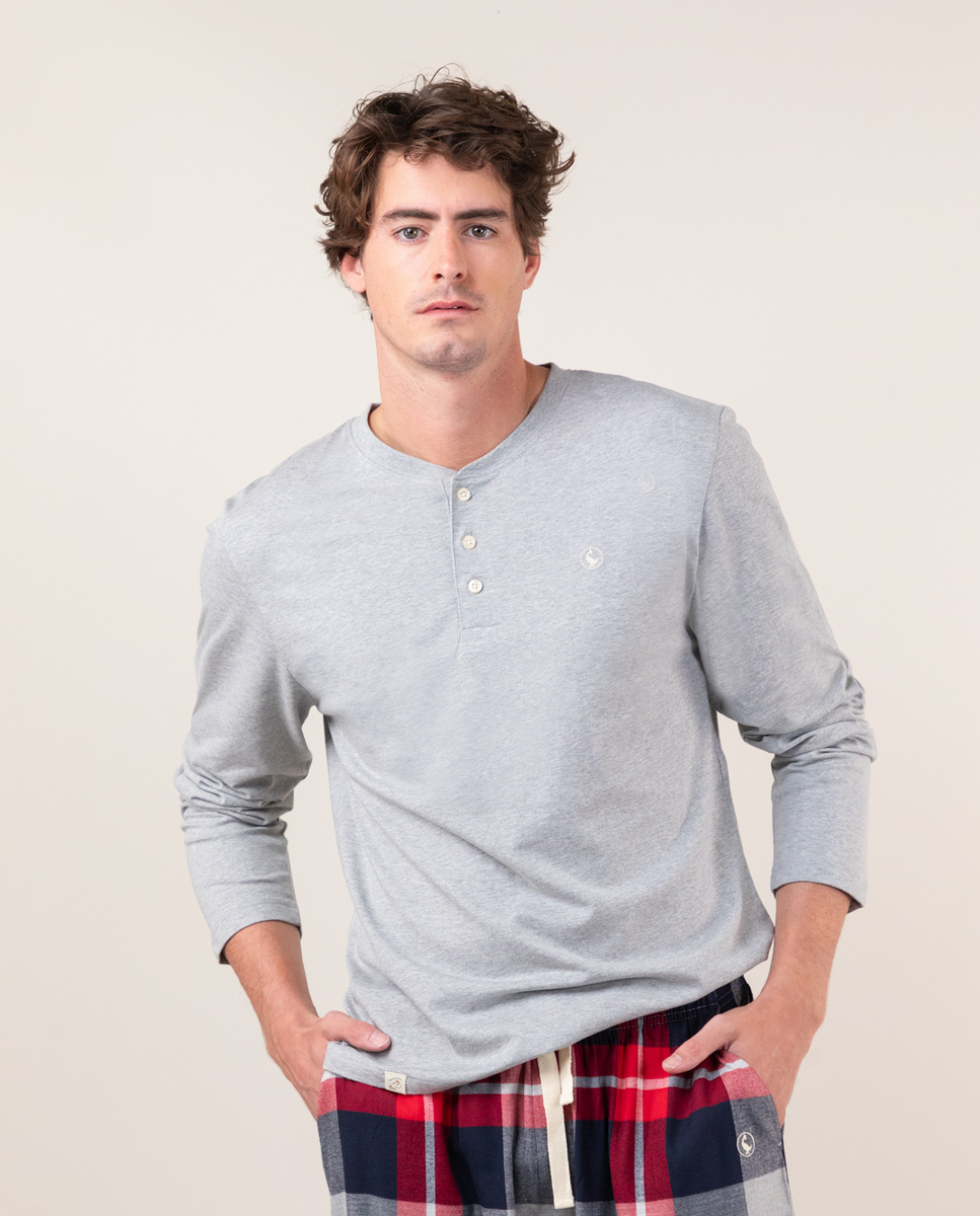 T-Shirt Langärmelig Grau