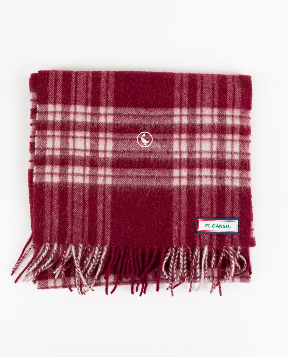 Schal Kariert Tartan Rot