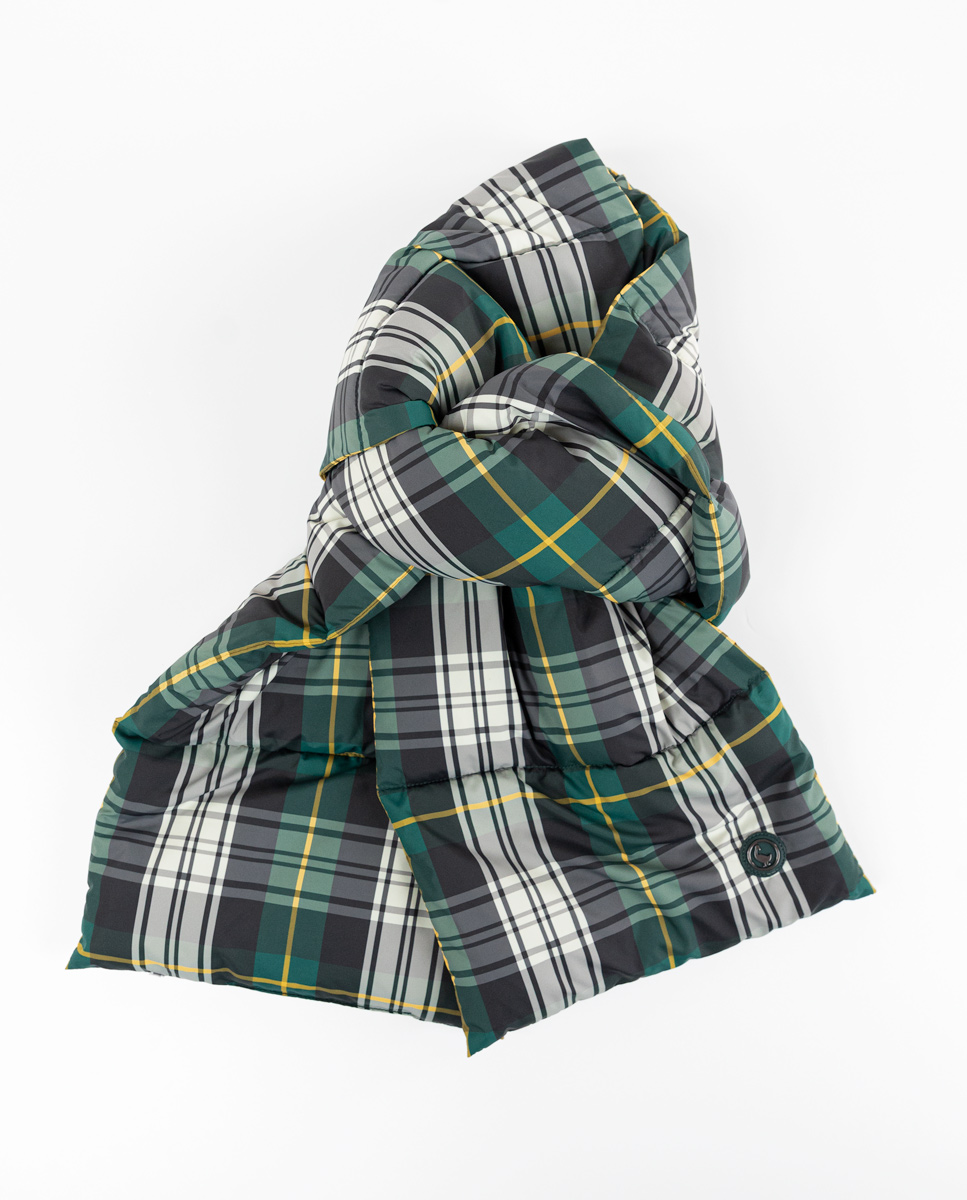 Schal Gefüttert Tartan Grün