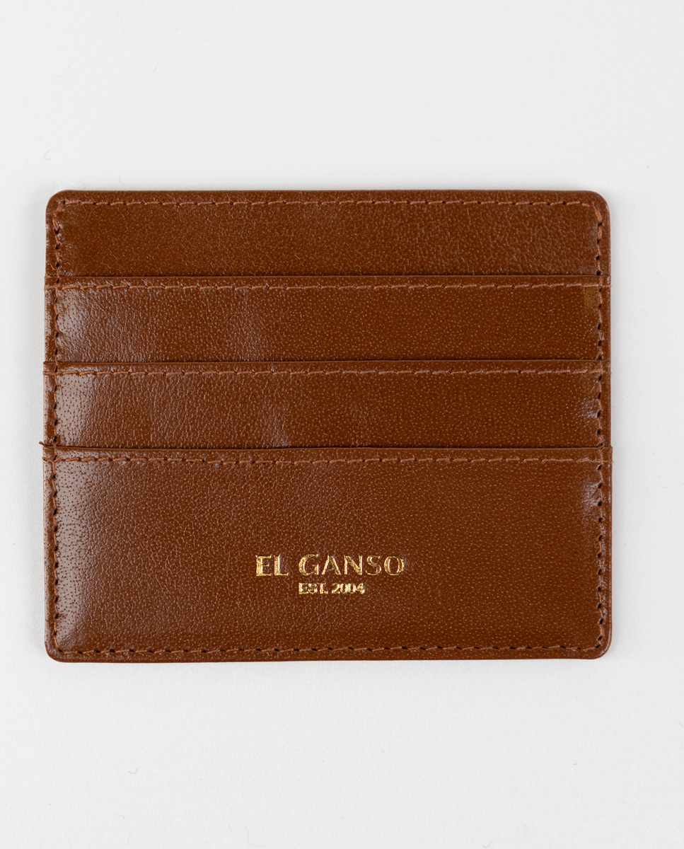 Brown Leather Card Wallet