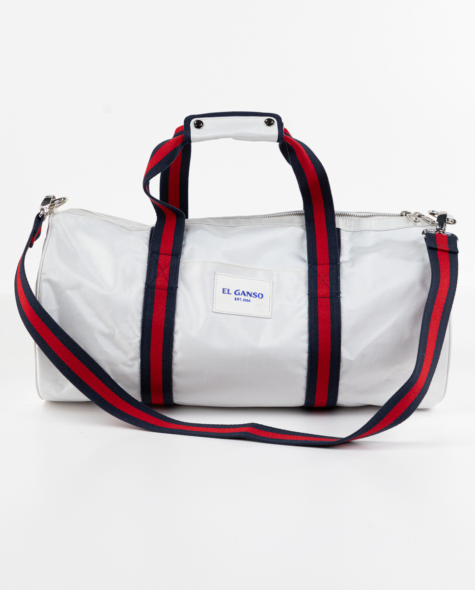 Cream Nylon Sports Bag