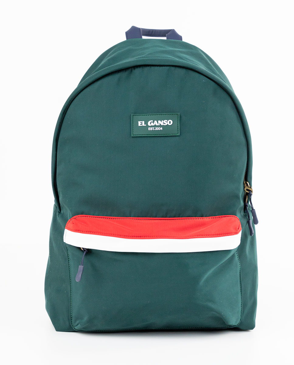 Green Nylon Backpack