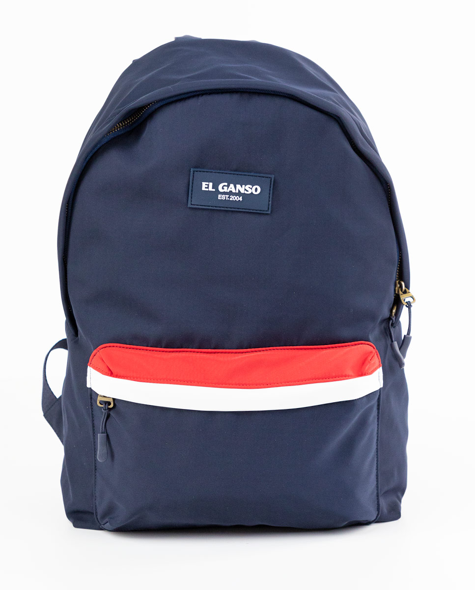 Navy Nylon Backpack