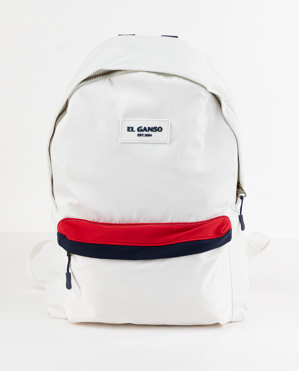 Cream Nylon Backpack