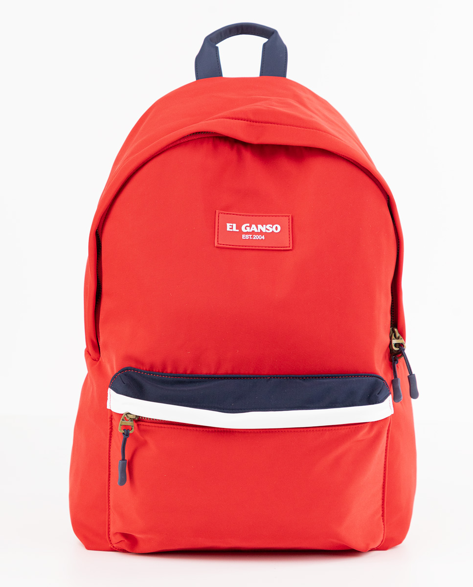 Red Nylon Backpack