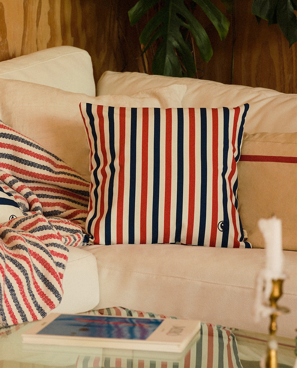 Housse Coussin 40x40 cm Rayures