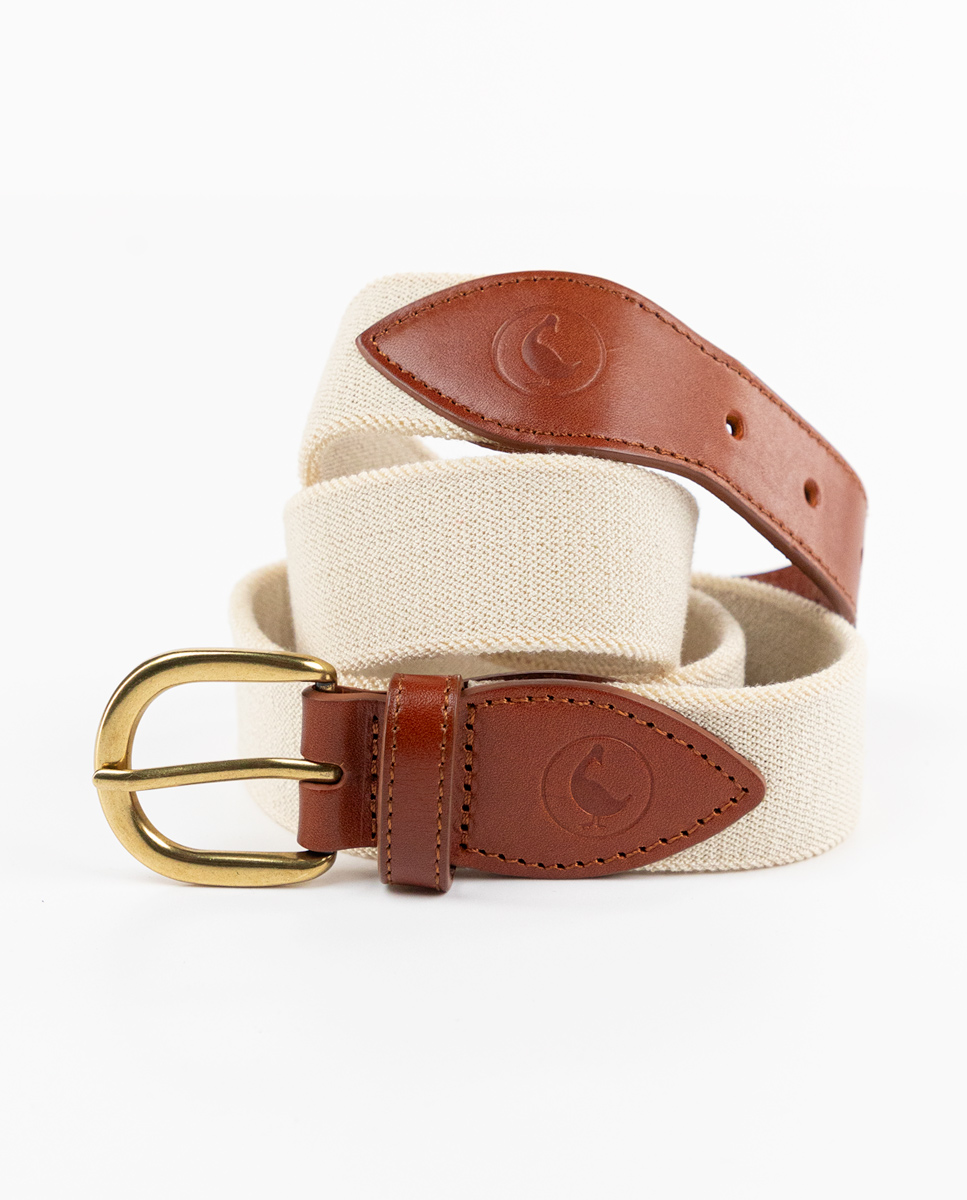 Cream Elastic Belt