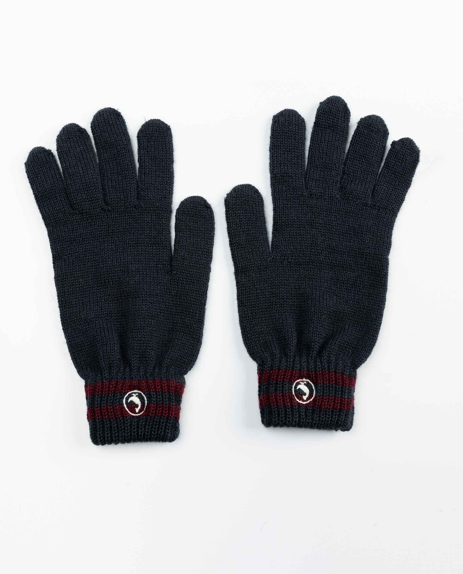 Navy Wool Gloves