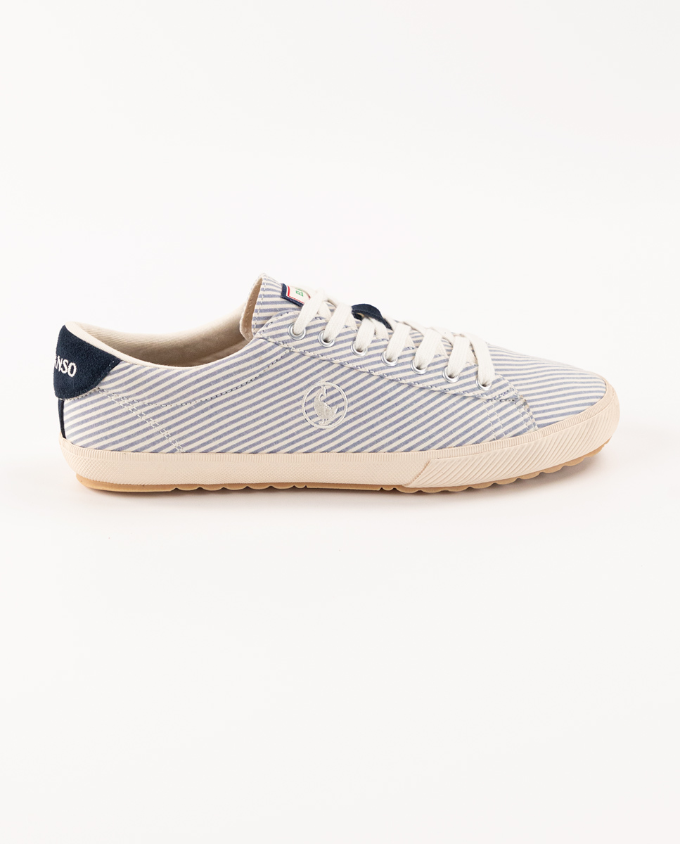 Low Top Seersucker Marino