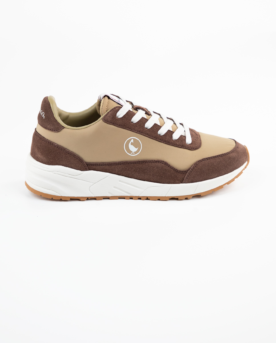 Track Mix Sneaker Beige