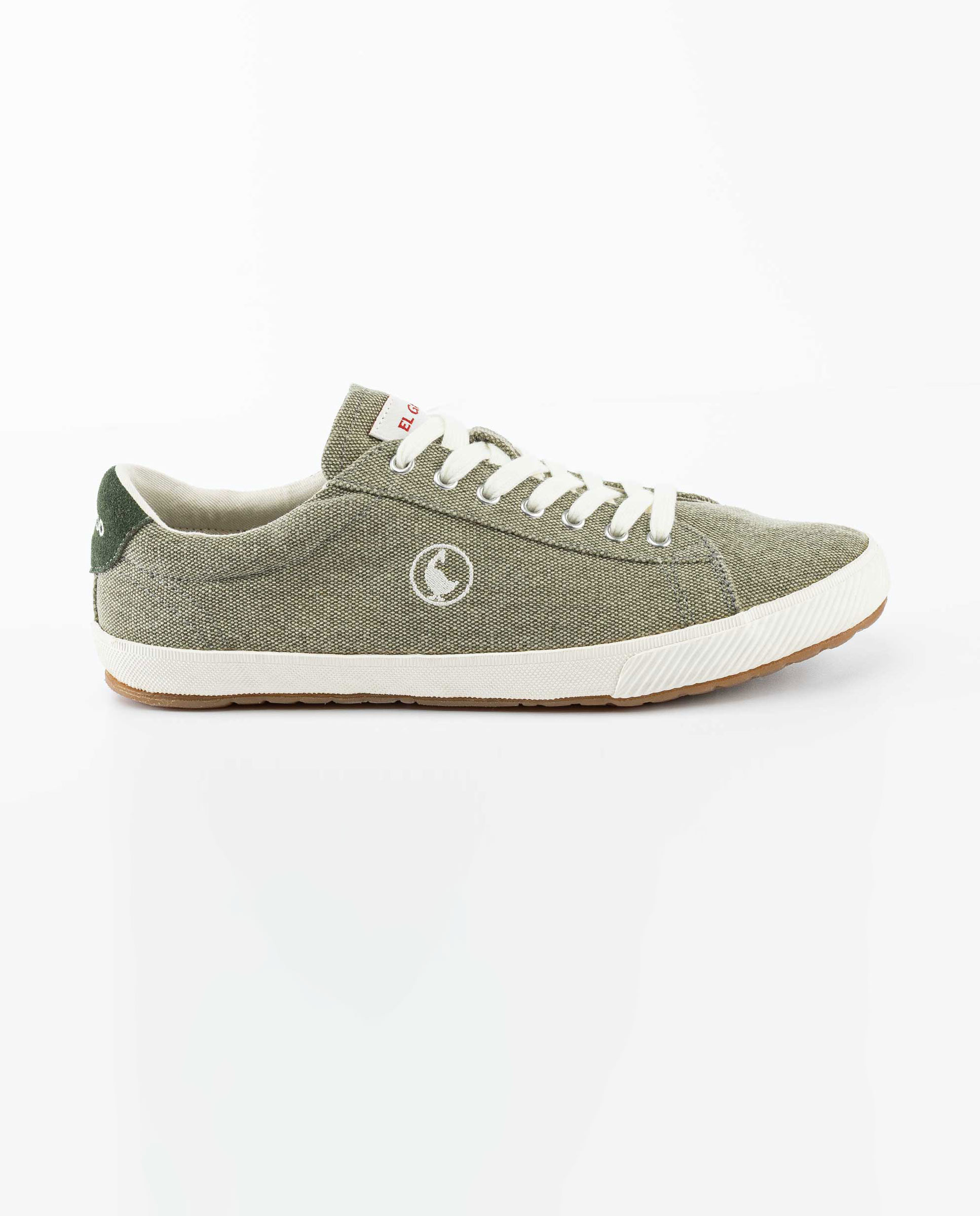 Low Top Washed Canvas Green