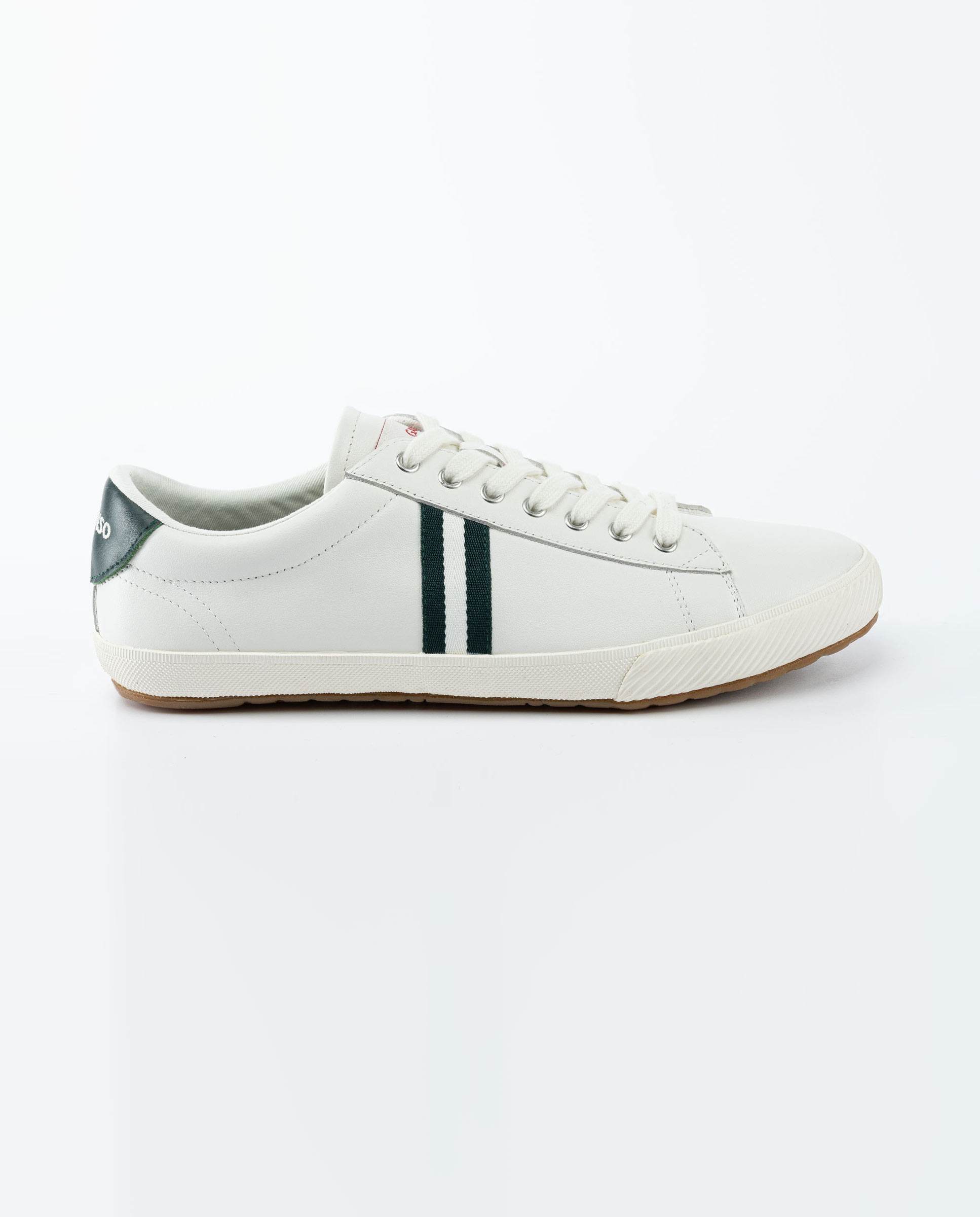 Cream Leather Low Tops