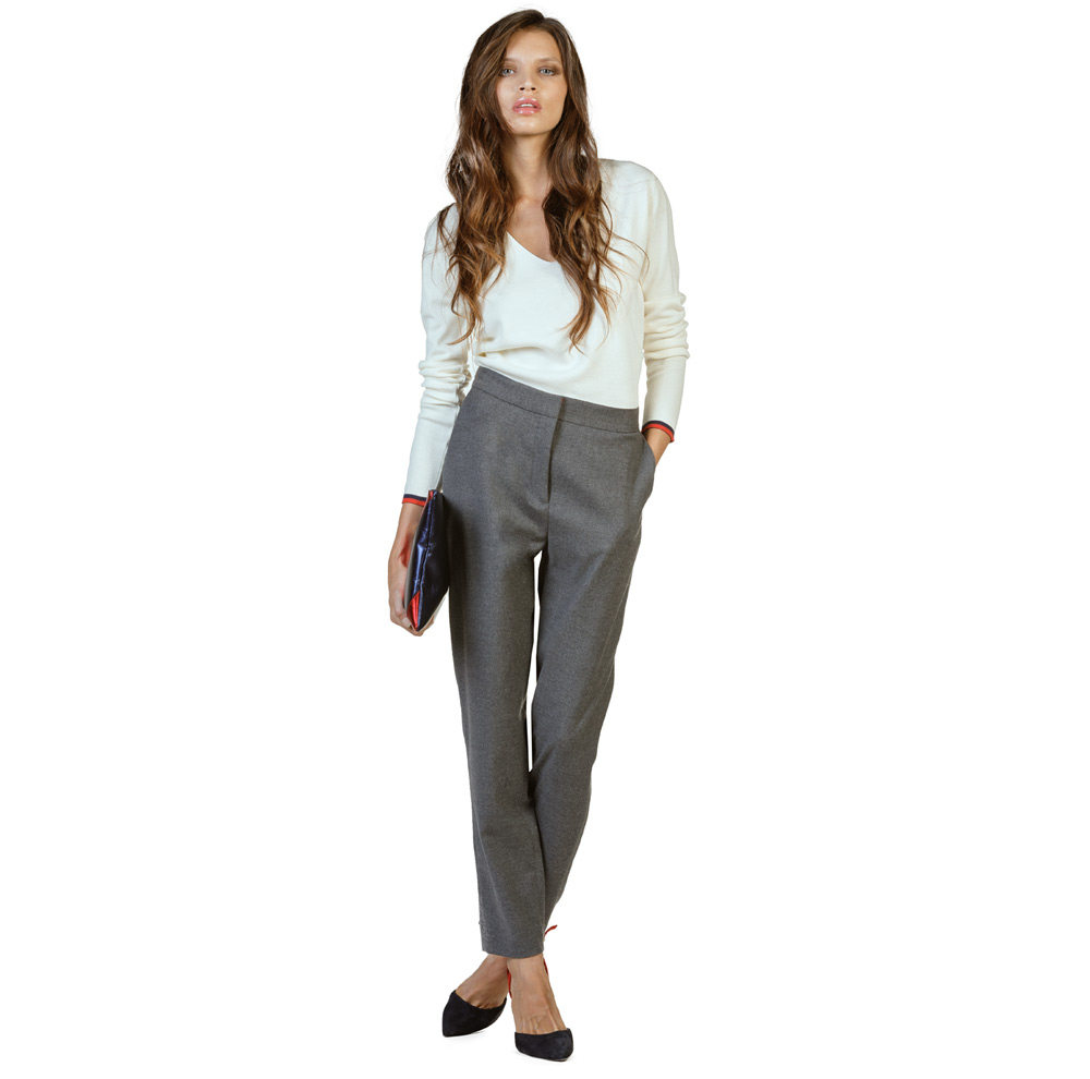 Pantalón Chino Básico Gris