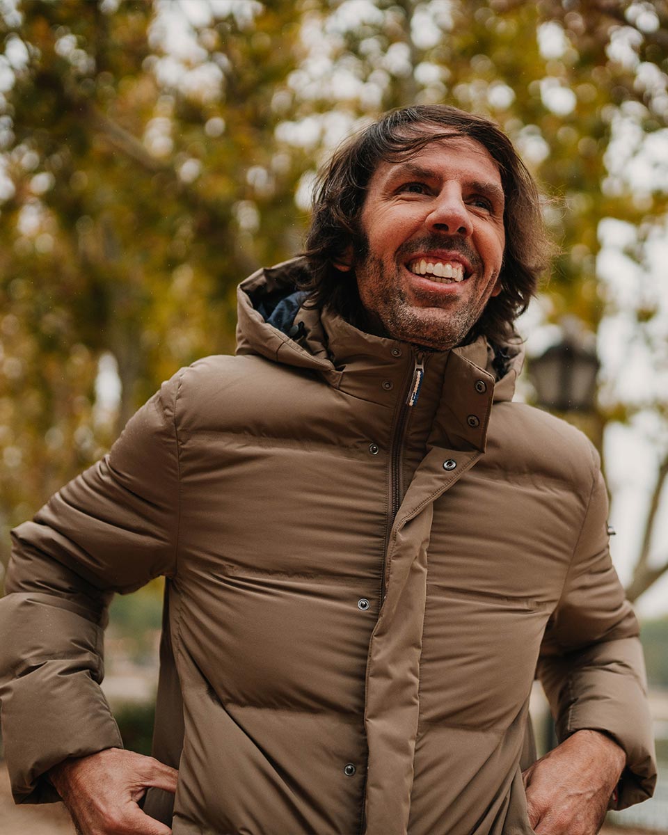 Manteau Long Duvet Beige