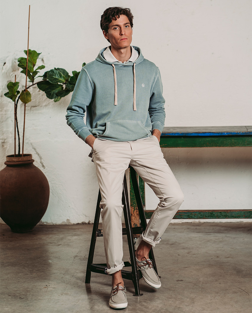 Green Hooded Sweatshirt